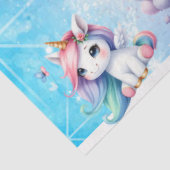 Mooie Eenhoorn met Ballonnen Tissue Paper Tissuepapier (Detail)