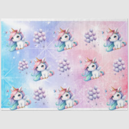 Mooie Eenhoorn met Ballonnen Tissue Paper Tissuepapier