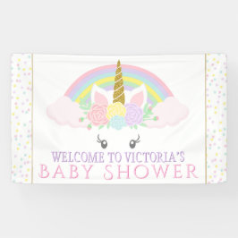 Mooie Eenhoorn Regenboog Baby Shower Spandoeken
