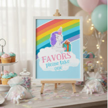 Mooie Eenhoorn Regenboog Favorieten Verjaardagspos