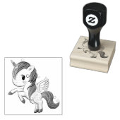 Mooie Eenhoorn Rubberstempel (Gestempeld)