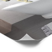 Mooie Eenhoorn Veulen in badkuip Poster (Hoek)