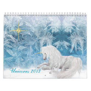 Mooie eenhoorns op ijs 2013 Kalender