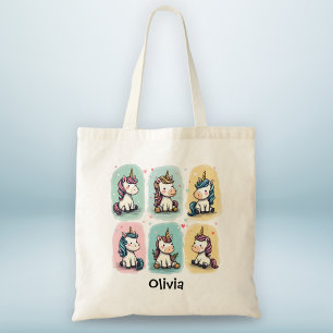 Mooie Eenhoring Doodles Tote Bag