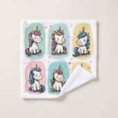 Mooie Eenhoring Doodles Washandje (Wasdoekje)