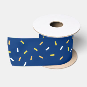 Mooie Eenvoudige Confetti Lint in Blauw & Geel