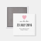 Mooie & Eenvoudige Huwelijk sparen de Datummagneet Magneet (Voorkant / Achterkant)