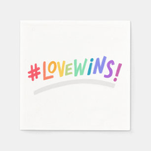 Mooie Eenvoudige Minimale Liefde Is Liefde Trots Servet