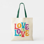 Mooie eenvoudige minimale liefde is liefde trots tote bag (Achterkant)