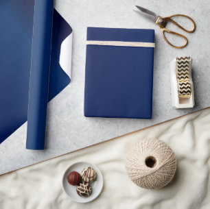 Mooie, eenvoudige zee-blauw satin cadeaupapier