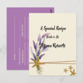 mooie Eenvoudige zeester Bruidsdiner Briefkaart (Voorkant / Achterkant)