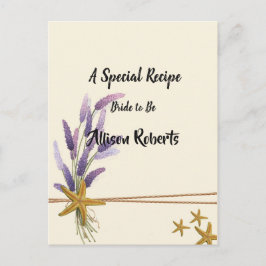 mooie Eenvoudige zeester Bruidsdiner Briefkaart