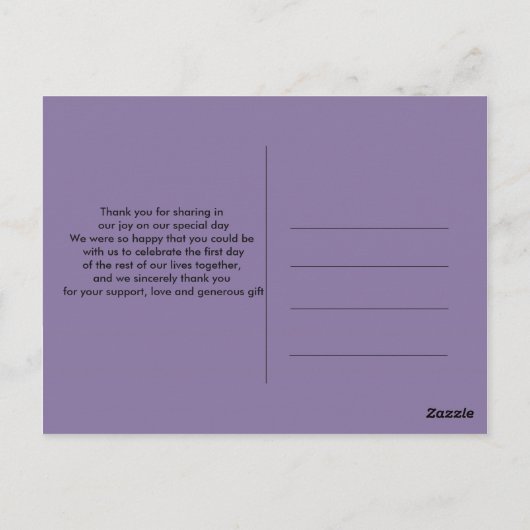 mooie Eenvoudige zeester Dank je Briefkaart (Achterkant)