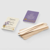 mooie Eenvoudige zeester Huwelijksprogramma Handwaaier (Niet-gemonteerd)