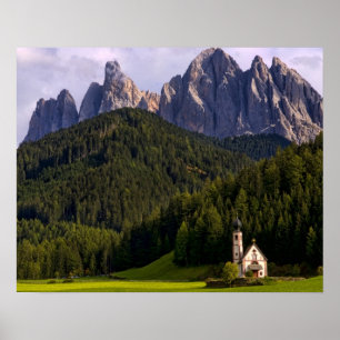 Mooie eenzame kerk, Rainui 2 genaamd Poster
