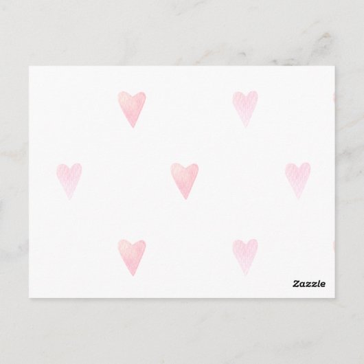 Mooie eerste verjaardagsuitnodiging  briefkaart (Achterkant)