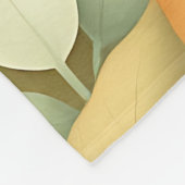 Mooie Egel Herfstbladeren Patroon Fleece Deken (Hoek)