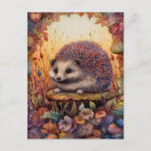 Mooie egel in het Forest Art Briefkaart (Voorkant)