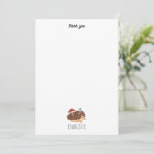 Mooie Egel Paddenstoel Bos Dieren Kinderen Bedankkaart (Staand voorkant)