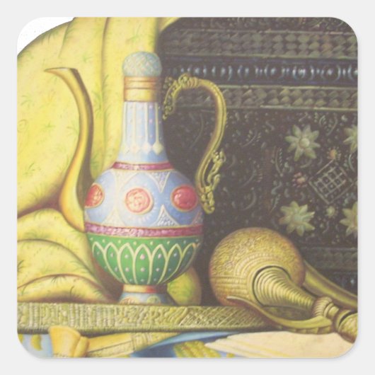 Mooie Egyptische artefacten: geheimen van de farao Vierkante Sticker (Voorkant)