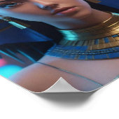 Mooie Egyptische koningin Poster (Hoek)