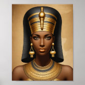 Mooie Egyptische koningin Poster (Voorkant)