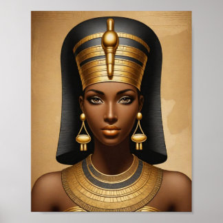 Mooie Egyptische koningin Poster