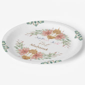 Mooie Eid Mubarak|Ramadan Bloemen Krans Lamp Papieren Bordje (Gekanteld)