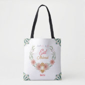Mooie Eid Mubarak |Ramadan Bloemen Met Lamp Tote Bag (Voorkant)