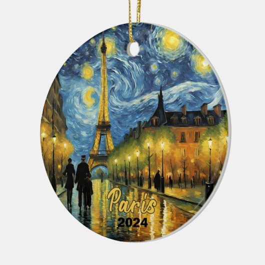 Mooie Eiffeltoren Paris Souvenir Keramisch Ornament (Links)