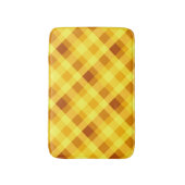 Mooie eigeelgele geruite kleine badmat (Voorkant Verticaal)