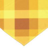 Mooie eigele gele geruite kleine tafelkleed (Gekanteld)