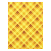 Mooie eigele gele geruite kleine tafelkleed (Voorkant)