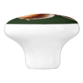 Mooie eikels eikenbladeren   keramische knop (Zijkant)