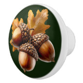 Mooie eikels eikenbladeren   keramische knop (Rechts)