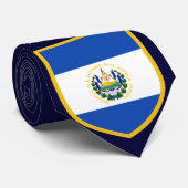 Mooie El Salvador-vlag Stropdas (Opgerold)