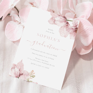 Mooie Elegance Blush Afstuderen Celebration Kaart