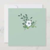 Mooie Elegant 80e verjaardag Uitnodigingen voor vr (Achterkant)