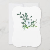 Mooie Elegant 80th Birthday Invitations Voman Kaart (Achterkant)