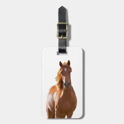 Mooie Elegant Brown Horse Bagagelabel (Voorkant verticaal)