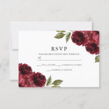 Mooie Elegant Burgundy Red Flowers Weddenschap