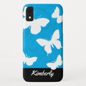 Mooie Elegant butterflies Monogram Case-Mate iPhone Case (Achterkant)