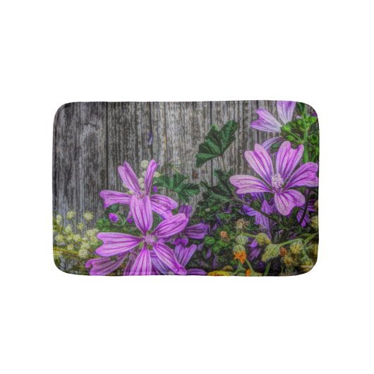 Mooie Elegant Colorful Wild Flowers Badmat (Voorkant)