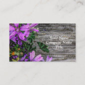 Mooie Elegant Colorful Wild Flowers Visitekaartje (Voorkant)