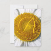 Mooie Elegant Daisy Wedding RSVP (Achterkant)