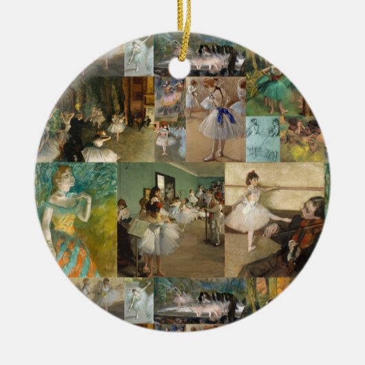 Mooie Elegant Degas Ballet Dancers Keramisch Ornament (Voorkant)