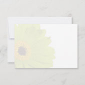 Mooie Elegant Green Gerber Daisy Wedding Bedankkaart (Achterkant)