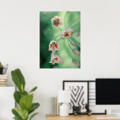 Mooie Elegant Honey Garlic Flowers Poster (Thuiskantoor)