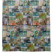 Mooie Elegant-impressionistische kunst Douchegordijn (Voorkant)