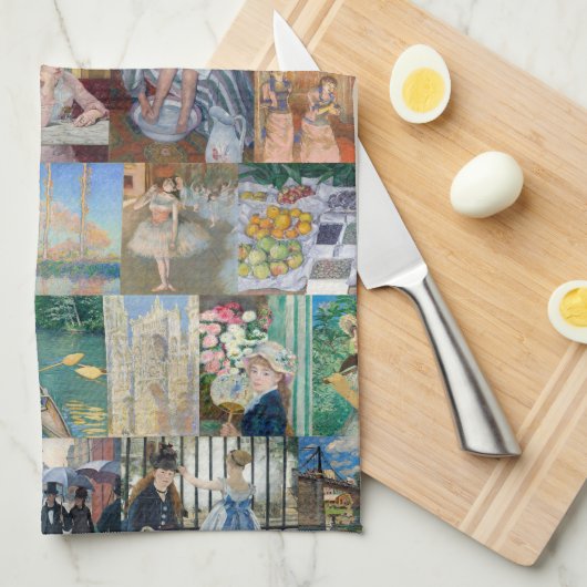 Mooie Elegant-impressionistische kunst Theedoek (Quarter Fold)